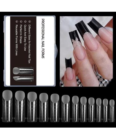 Poly-Extension Gel Nail Forms-Poly-Nail Gel Forms 120pcs Nail Extension Tips Set Acrylic False Nails Manicure Tool Toe Nail Forms For Large - Buy Online on GoSupps.com