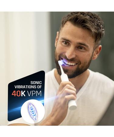 Sparx Electric Toothbrush for Teeth Whitening & Gum Care | Light Therapy Technology for Whiter Teeth & Healthy Gums | Rechargeable - White - Buy Online on GoSupps.com