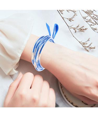 Gadpiparty 1 Set jelly bangles for adult flash silicone bracelet Miss jewelry Jelly Bangles wrist jelly pvc silicone glitter jelly bracelets Bracelet wristband - Buy Online on GoSupps.com