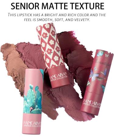 Handaiyan Waterproof Nude Lipstick Matte - Highly Pigmented (02# Nude) - Buy Online on GoSupps.com