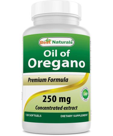 Best Naturals Oregano Oil 250 Mg Softgels, 120Count 120 Count (Pack of 1)