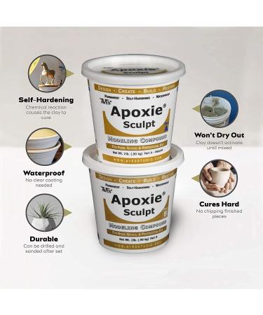 Apoxie Sculpt 4lb White - 2 Part Modeling Compound A & B - Buy Online on GoSupps.com
