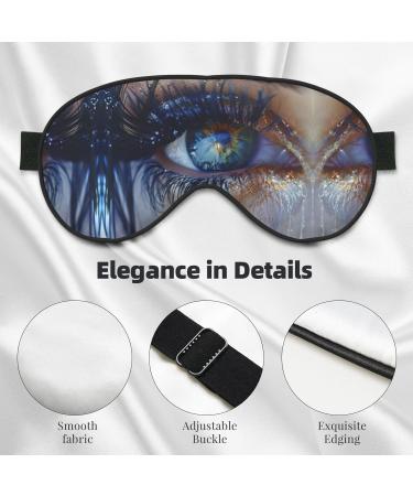 SSIMOO Eyelash Soft Sleep Eye Mask | Breathable Eye Patch for Women | Perfect Travel Accessory | Relaxation & Comfort Black - Buy Online on GoSupps.com