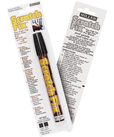Miller SF1203 Wood Stain Scratch Fix Pen / Wood Repair Marker - Black Brown Wood - Buy Online on GoSupps.com
