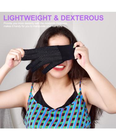 Sopito Heat-Resistant Gloves for Hair Styling - 2-Pack Silicone Grip Gloves for Curling & Flat Irons - Black - Buy Online on GoSupps.com