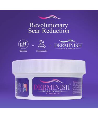 Buy Derminish Scar Wipes - Natural Acne & Dark Spot Remover Moisturizing for Sensitive Skin Reduces Blemishes Ideal for Scars & Stretch Marks - International Shipping Available - Buy Online on GoSupps.com