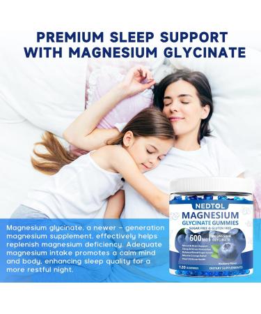 Magnesium Glycinate Gummies 600mg Sugar Free Magnesium Potassium Supplement for Adults with Magnesium L-Threonate Vitamin D B6 and CoQ10 for Sleep Body Support and Relaxation 120 Count 120 Count (Pack of 1) - Buy Online on GoSupps.com