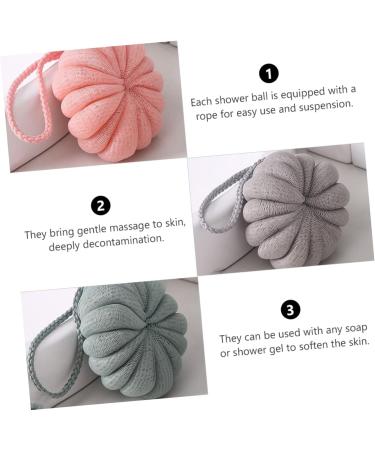 Hemoton 4pcs Bath Ball Set - Exfoliating Body Scrubber Puff & Loofah for Spa Experience | International Shipping - Buy Online on GoSupps.com