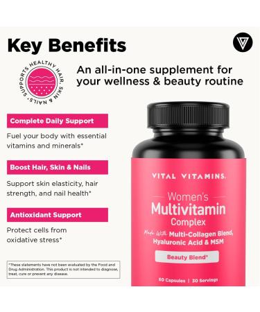 Vital Vitamins Biotin Complex Capsules + Women's Multivitamin Complex - Buy Online on GoSupps.com