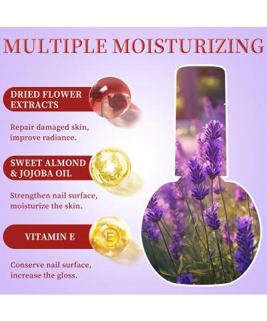 Sweet Almond Cuticle Oil for Nail Repair & Growth - Nail Strengthener 15ml (Lavender) - Buy Online on GoSupps.com