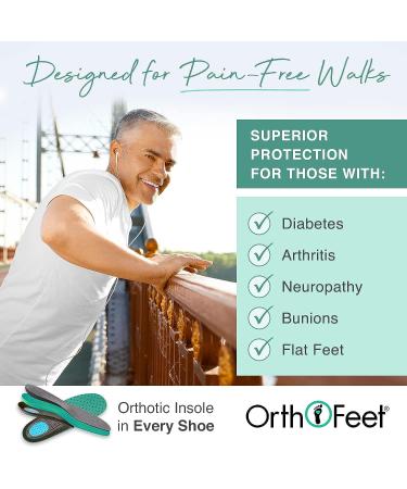 Innovative Plantar Fasciitis Shoes for Men | Heel Pain Relief & Arch Support - Edgewater by Orthofeet - Buy Online on GoSupps.com