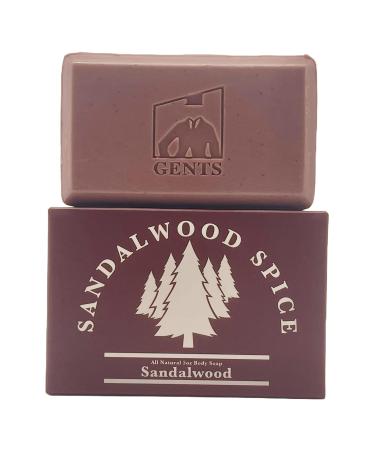 Buy Gents Variety Men's Body Soap - Moisturizing Sandalwood Spice Bar for All Skin Types Fresh & Clean | International Shipping - Buy Online on GoSupps.com