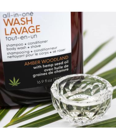 Vitabath Men's Amber Woodland All-In-One Body Wash | Hydrating Cleanser Shampoo & Conditioner | Moisturizing Shower Gel for All Skin Types - 16.9 fl oz - Buy Online on GoSupps.com