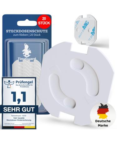 Tiny Guard (20 pieces) sockets child locking - especially safe thanks to special child locking - socket protection baby that fits & remains - safe environment for babies & toddlers - Buy Online on GoSupps.com