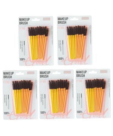 Lash Brush 3-in-1 Reusable Lash Spoolies 50Pcs Bendable Mascara Wands Makeup Applicator Spoolies for Eyebrow and Eyelash Extensions Lash Brushes