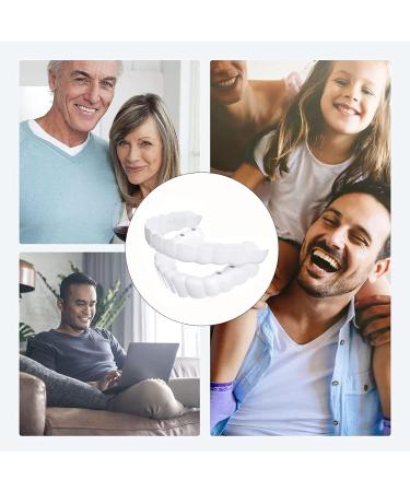 Clip in Veneers Teeth - 1 Pair Instant Dentures for Confidence Smile - Comfortable False Teeth for Men and Women - Buy Online on GoSupps.com