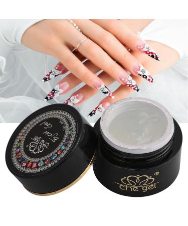 Glossy Nail Art Glue Gel - Clear Adhesive for Rhinestones, Gems, and Jewelry - Long Lasting Shine Finish - Soak Off LED Gel - Top Coat for Diamond Polish - Buy Online on GoSupps.com