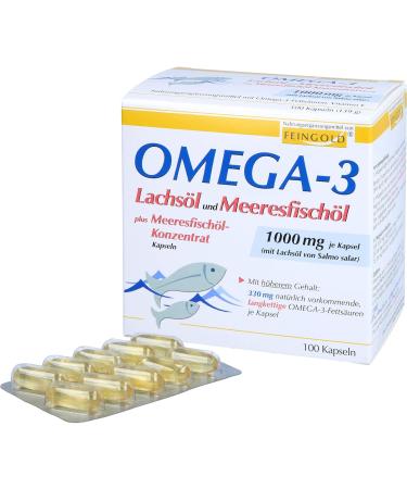 Omega 3 Salmon Oil & Marine Fish Oil Capsules | Premium Quality Dietary Supplement for Heart & Joint Health - Buy Online on GoSupps.com