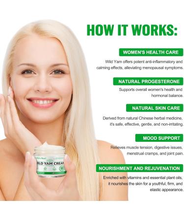 Wild Yam Cream for Hormone Balance | Relieve Hot Flashes & Night Sweats | Glass Bottle - Buy Online on GoSupps.com