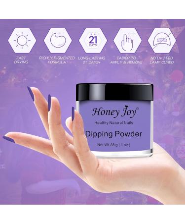 28g/Box Purple Dipping Powder - No Lamp Cure, Gel-Like Nails, Natural Dry - Nail Salon Quality - HJ-ND064B-No.56 - Buy Online on GoSupps.com
