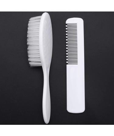 Trjgtas Baby Girls White Hairbrush & Comb Set | Gentle Infant Head Massager - Buy Online on GoSupps.com