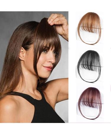 Bangs Hair Clip Clip in Air Bangs Synthetic Hair Extensions One Piece in Fringe Natural Flat Air Bangs with Temples Thin Fake Fringes Invisible Natural Neat Hair Bang Accessories for Women Girls Bangs 15cm Natural Black - Buy Online on GoSupps.com