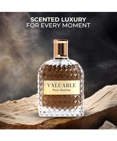 Valuable Men's Cologne Bold & Sophisticated Scent Perfume for Men With Citrus Spice And Woody Notes 3.4 Fl Oz Fragrance For All Occasions Valuable Men 3.4 Fl Oz (Pack of 1) - Buy Online on GoSupps.com
