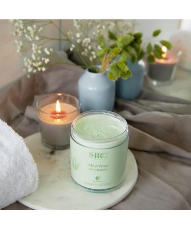 SBC Skincare Aloe Vera Body Butter - 400ml | Hydrating Aloe Vera Body Lotion | Cooling Aloe Vera Cream For All Skin Types | Vegan Friendly Body Lotion - Buy Online on GoSupps.com
