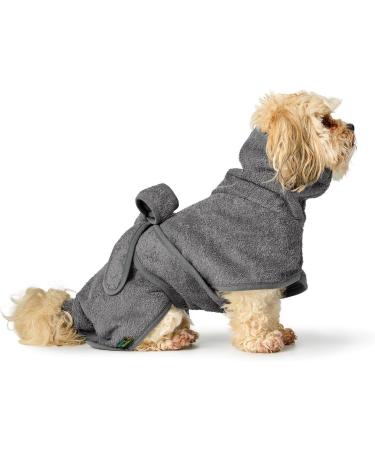 HUNTER Dog Bathrobe Riga - Size 40 in Grey | Premium Comfort for Your Dog | International Shipping Available - Buy Online on GoSupps.com