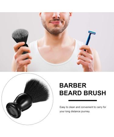 Buy Lurrose Beard Brush - Foam Shave Brushes for Men | Professional Round Bart Razor & Wooden Handle Grooming Tools - Buy Online on GoSupps.com