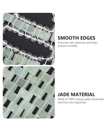 FRCOLOR Jade Facial Mask - Natural Anti-Aging Jade Stone Sleeping Eye Mask for Puffy Eyes & Dark Circles | Beauty Skincare Massage Tool - Buy Online on GoSupps.com