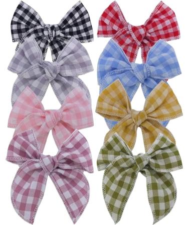 New 2025 2 Pcs Mini Fable Bow Hair Clips For Toddler New For Fashion Cotton Linen Hair Bows Barrettes Hairbow Accessories Hairgrips Jewelry Fashion Accessories Creative Gift - Buy Online on GoSupps.com