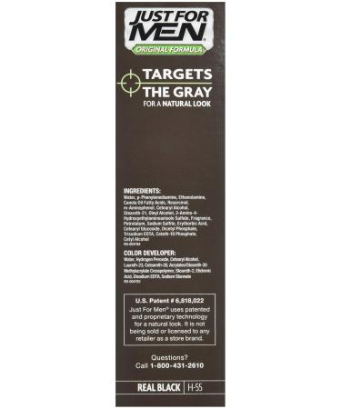 Just For Men Shampoo-In Hair Color - Real Black | International Shipping Available - Buy Online on GoSupps.com