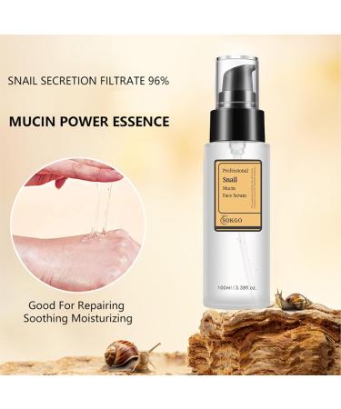 Professional Snail Mucin Serum Intensive Hydration and Repair for Healthy Skin 1PCS - Buy Online on GoSupps.com