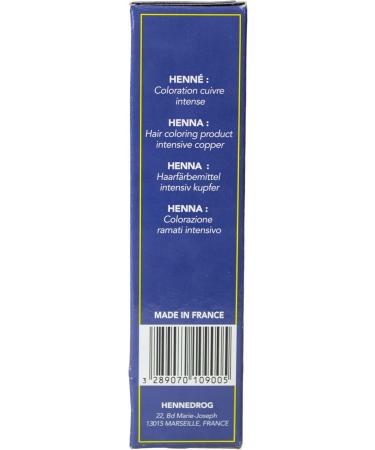 Coloration capillaire au henn Fatma cuivre intense 90 g Coloration capillaire base de plantes en cuivre - Buy Online on GoSupps.com