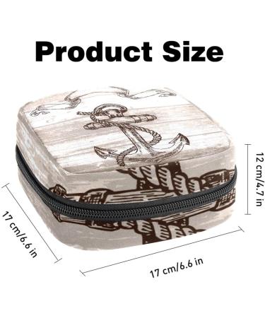 Buy Muooum Vintage Anchor Menstrual Artery Zipper Bag - Stylish Tampon Collect Bag for Women & Girls | International Shipping - Buy Online on GoSupps.com