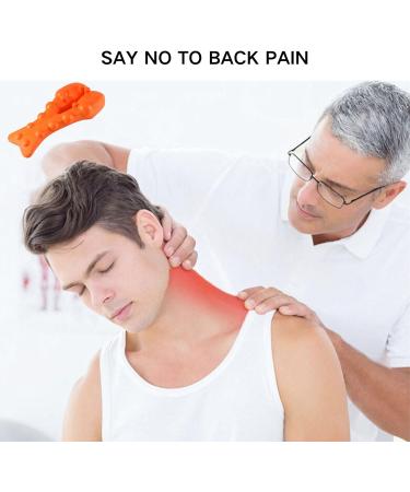Jiazhouhb Acupressure Massager - Trigger Point & Back Extensor | Neck Relief | Black & Orange - Buy Online on GoSupps.com