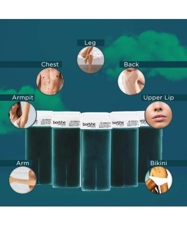 Kozmar Roll on Wax Cartridge - Hair Removal | Wax Cartridge | Wax Roll on | Depilatory Wax | Pack of 6 Refill x 100ml | Wax Cartridge Roller for Legs and Arms | For Sensitive Skin | Azulen - Buy Online on GoSupps.com