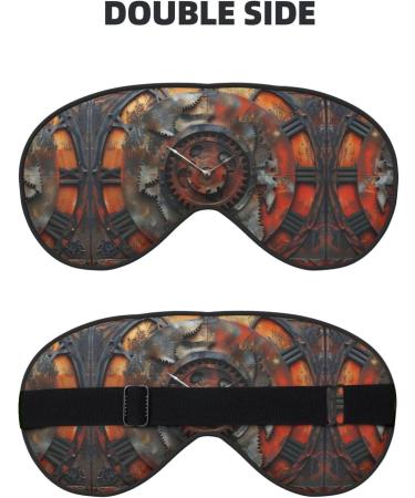 SSIMOO Clock Gear Print Eye Mask - Ultra-Soft Light-Blocking for Optimal Comfort & Restful Sleep - International Shipping Available - Buy Online on GoSupps.com