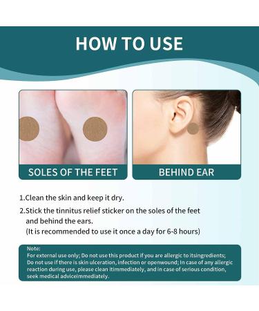 Tinnitus Relief Patches - Natural Herbal Treatment for Ear Ringing, Pain & Hearing Loss - 12Pcs (1 Box) - Buy Online on GoSupps.com