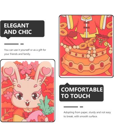 MAGICLULU 90 Pcs 2023 Red Envelope Red Envelope Chinese Rabbit Year Hong Bao 2023 Money Packets Chinese New Year Red Pocket Cash Envelope Red Wallet New Year Gift Lucky Cash Bag Paper Child As Shown 4x3pcs 16.4X8.9CMx3pcs - Buy Online on GoSupps.com