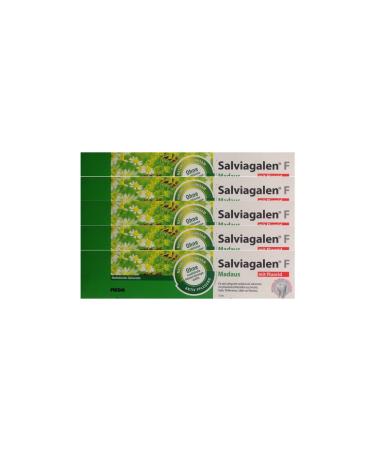 5x Salviagalen F Madaus Toothpaste 75ml PZN 11548356 Toothpaste