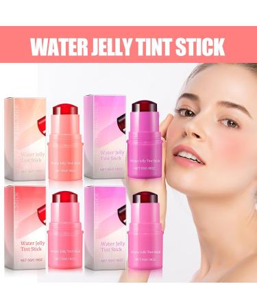 Water Jelly Tint Stick Blush lip gloss stick Milk Cooling Water Jelly Tint Lip Gloss Sheer Lip & Cheek Stain Milk Jelly Tint Jelly Blush Stick Long Lasting Jelly Texture Moisturising (#3 Red) - Buy Online on GoSupps.com