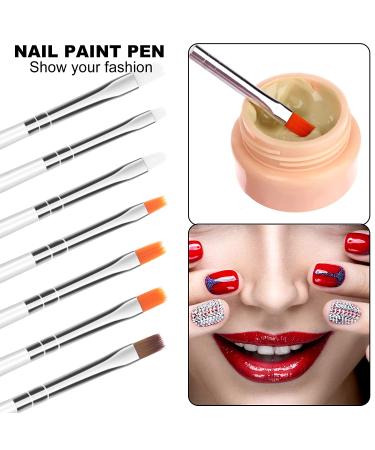 Piaopiaoniu 18 Piece Nail Art Equipment Set - Stainless Steel Cups and 15 Brushes for Acrylic Nails - Nail Powder Holder with Lids - Nail Art Tools - Buy Online on GoSupps.com