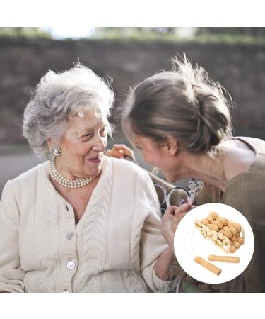 Healifty Handmade Wooden Body Massager - Back Roller for Muscle Relief | 1pc (Beige) - Buy Online on GoSupps.com