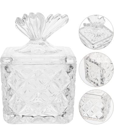 Healeved Glass Dappen Monomer Dish Square Crystal Acrylic Nail Cup with Butterfly Lid Acrylic Liquid Powder Dappen Bowl Dish Nail Manicure Tool - Buy Online on GoSupps.com