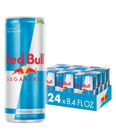 Red Bull Energy Drink, Sugar Free,8.4 Fl Oz (Pack of 24)