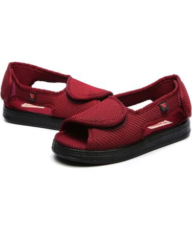 DXDUI Diabetic Flat Shoes - Health Shoes for Foot Deformity - Summer Comfort - Unisex - Red - Size 47 - Buy Online on GoSupps.com