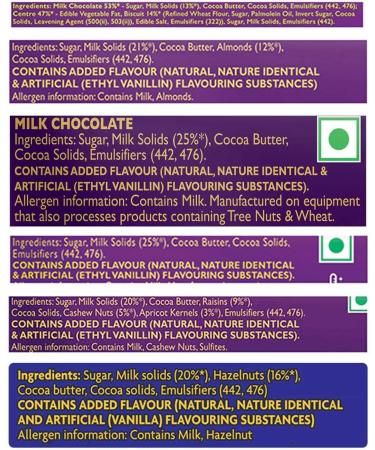  Cadbury Cadbury Large Milk Silk Chocolate Pack (1 x Plain Silk 150g 1 x Oreo Silk 130g 1 x Sparkling Silk 120g 1 x Roasted Almond Silk 143g 1 x Fruit & Nut Silk 137g and 1 x Hazelnut) - Buy Online on GoSupps.com