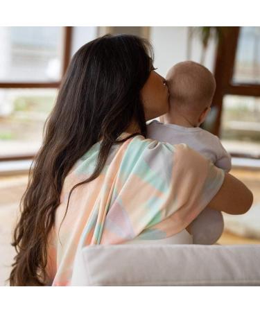 NatureBond Nursing Cover | Breathable Breastfeeding Cover | AirFlow Max Material | Multi-Use Baby Car Seat Canopy, Shopping Cart Cover, Scarf, Light Blanket | Stroller Cover - Sunset Orange - Buy Online on GoSupps.com